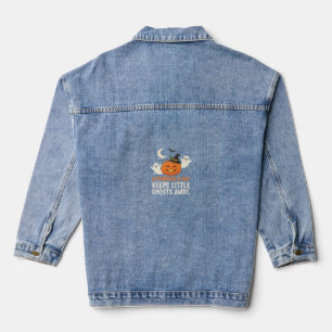 Kürbis-Geist-Halloween-Zitat-Design_1 Jeansjacke