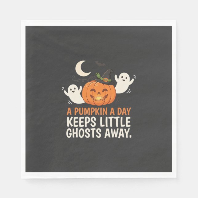 Kürbis-Geist-Halloween-Zitat-Design_1 Serviette (Vorderseite)