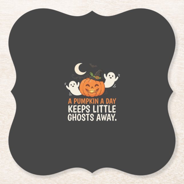 Kürbis-Geist-Halloween-Zitat-Design_1 Untersetzer (Vorderseite)