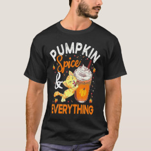 Kürbis-Gewürz Alles Katze Süße Herbst Katze T-Shirt