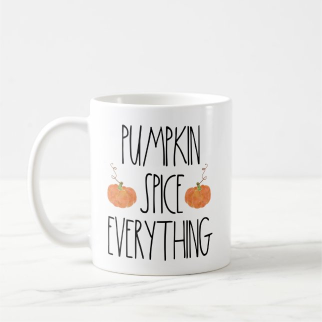 Kürbis-Gewürz alles Rae Dunn inspirierte Tasse (Links)