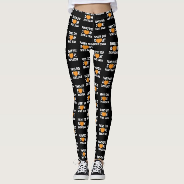 Kürbis-Gewürz ist mein glückliches Leggings (Vorderseite)