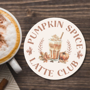 Kürbis-Gewürz-Latte-Club Herbst Herbst Lustiger Sp Getränkeuntersetzer