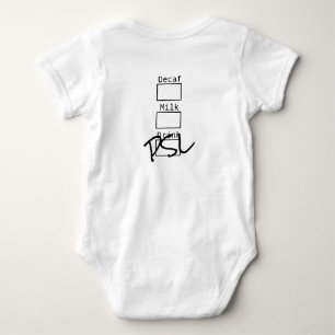 Kürbis-Gewürz Latte Kostüm Baby Strampler