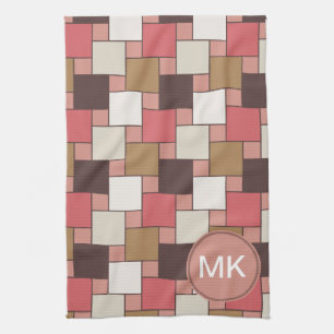 Kürbis-Gewürz-Webart-Muster Geschirrtuch