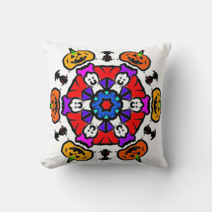 Kürbis-Glanz-Mandala Kissen