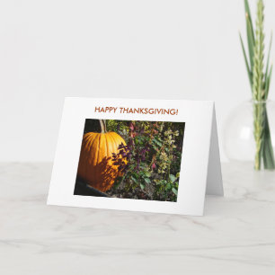 Kürbis, GLÜCKLICH DANKSGIVING! Feiertagskarte