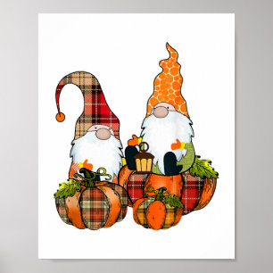 Kürbis-Gnome Herbst Herbst Lieb Halloween Poster
