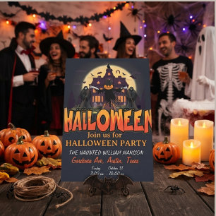 Kürbis-Grusel-Haus, Halloween-Partyplaner Einladung
