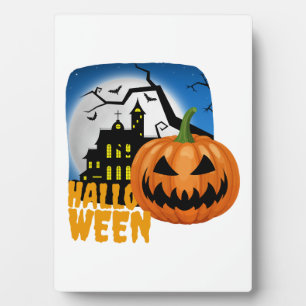 Kürbis Halloween Fotoplatte