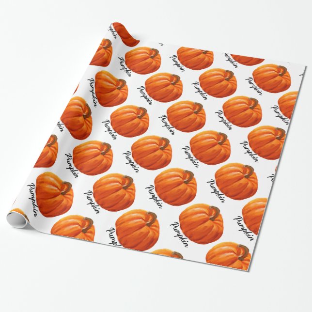 Kürbis Halloween Geschenkpapier (Ungerollt)