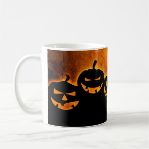 Kürbis-Halloween-Grüsel-Tasse Kaffeetasse