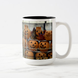Kürbis Halloween/Herbst gefrosteter Getränkebecher Zweifarbige Tasse