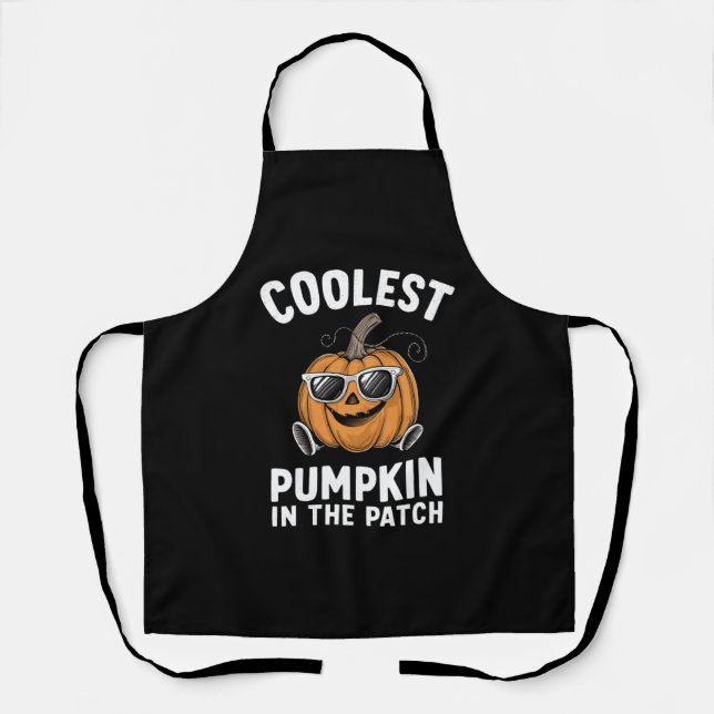 Kürbis Halloween im Patch Schürze (Vorderseite)