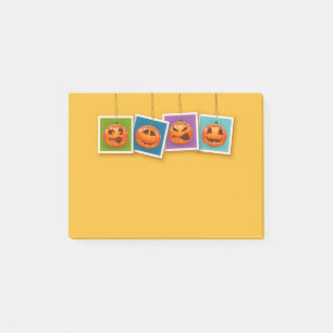 Kürbis-Halloween-Post-It-Notizen Post-it Klebezettel