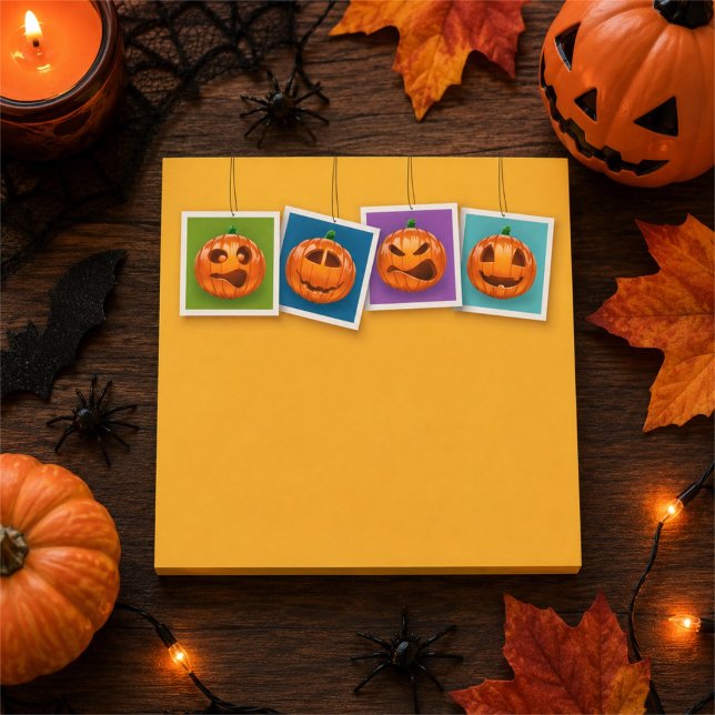 Kürbis-Halloween-Post-It-Notizen Post-it Klebezettel (Von Creator hochgeladen)