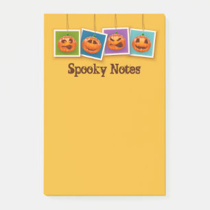Kürbis-Halloween-Post-It-Notizen Post-it Klebezettel