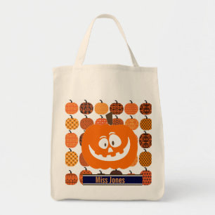 Kürbis-Halloween-Tasche mit individuellem Aufdruck Tragetasche