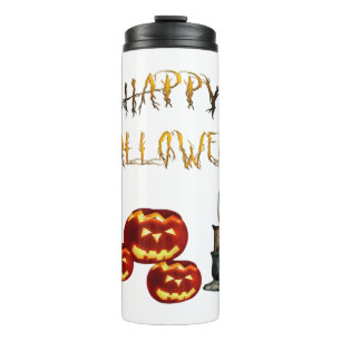Kürbis Halloween Thermosbecher
