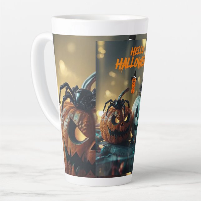 Kürbis Hello Halloween! Milchtasse (Linke Ecke)