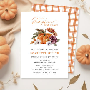 Kürbis-Herbst-Baby-Shower-Einladung Einladung