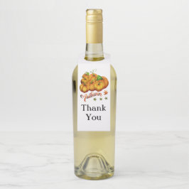 Kürbis Herbst Flaschenanhänger