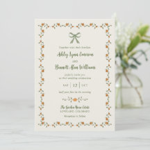 Kürbis-Herbst-Hochzeitseinladung