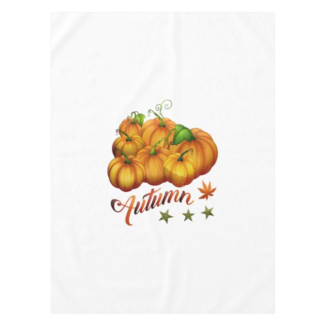 Kürbis Herbst Tischdecke (Vorderseite)