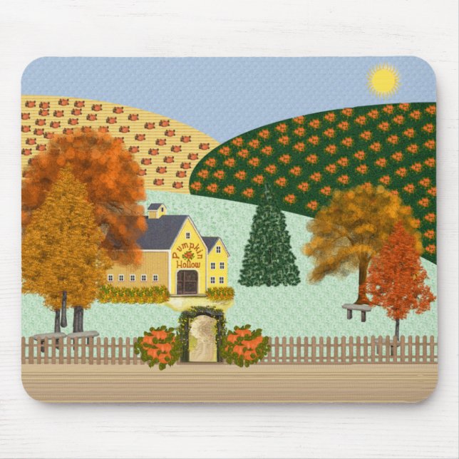 Kürbis-hohle Mausunterlage Mousepad (Vorne)