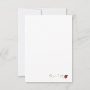 Kürbis im Herbst  Dankeskarte