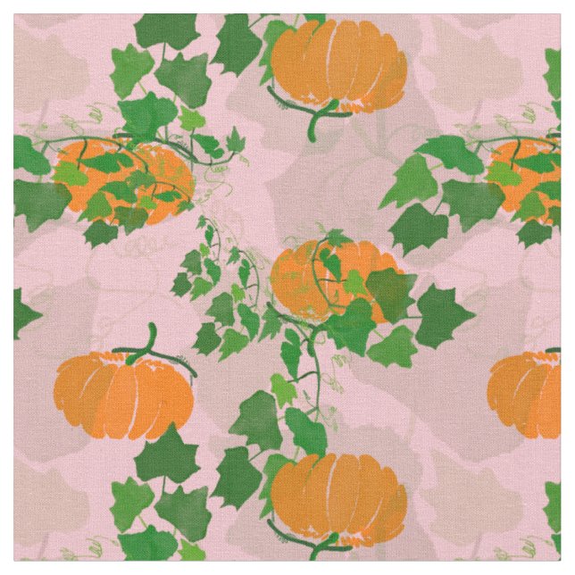 Kürbis im Herbst Stoff (Nahaufnahme)