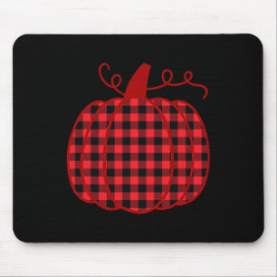 Kürbis-Karoprint für Thanksgiving-Dankbarkeits-Vib Mousepad