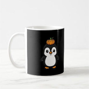 Kürbis-Kronen-Pinguin-Halloween-Tasse Kaffeetasse