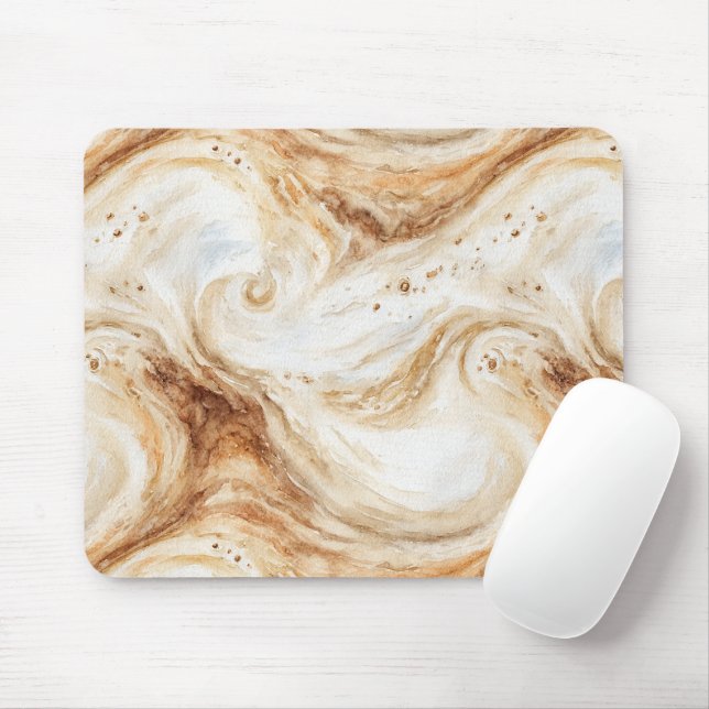 Kürbis-Latte-Cream-Swirls Mousepad (Mit Mouse)