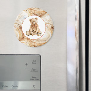 Kürbis-Latte-Macchiato-Teddybär Magnet