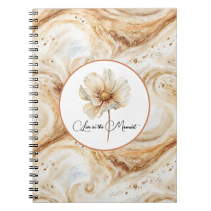 Kürbis-Latte-Strudel-Herbstblume Notizblock