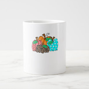 Kürbis-Leoparden-Druck-Grafik für Damen – Es ist H Jumbo-Tasse