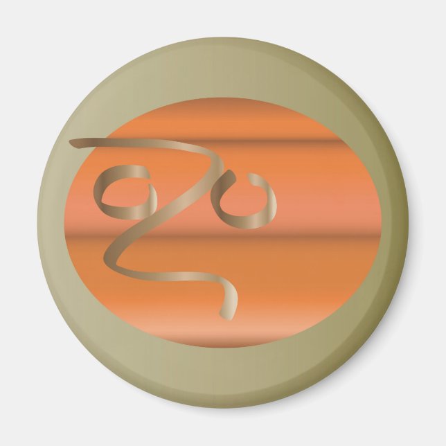 Kürbis Magnet (Vorne)