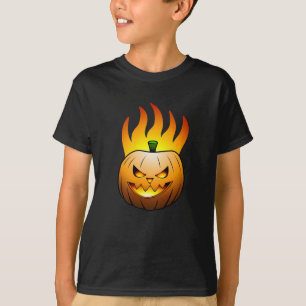 Kürbis mit Halloween-Gesicht T-Shirt