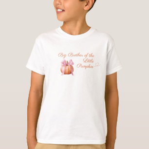 Kürbis mit rosa Schleife „Großer Bruder des Kürbis T-Shirt