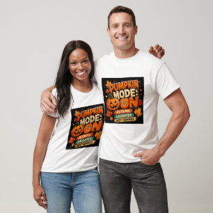 Kürbis-Modus: AN T-Shirt Lustiges Halloween T-Sh