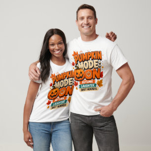 Kürbis-Modus: AN T-Shirt Lustiges Halloween-T-Sh