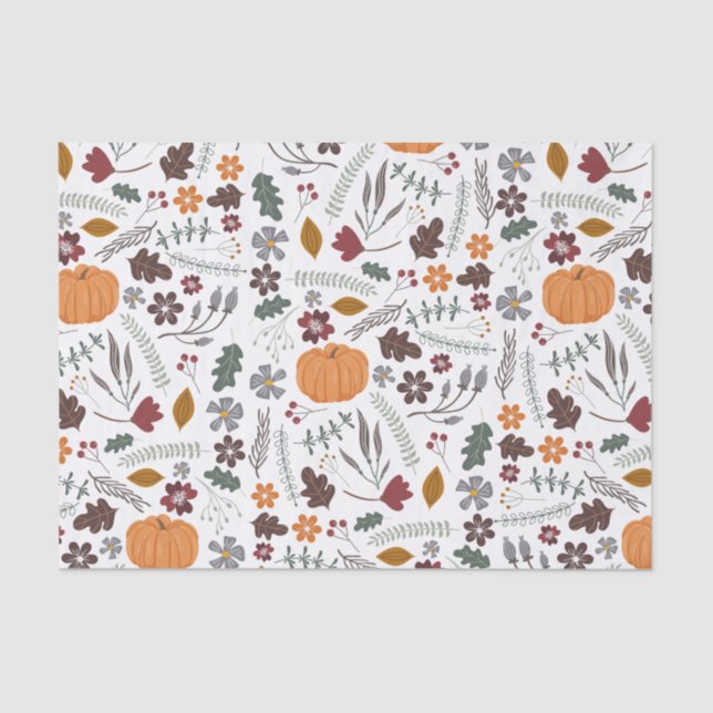 Kürbis-Muster Seidenpapier (Vorderseite)