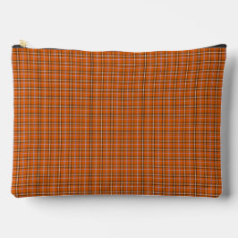 Kürbis Orange Karo Retro-Farbe Zubehörtasche