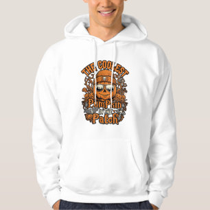 Kürbis-Patch-Halloween-Mütze-Sonnenbrille coolster Hoodie