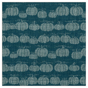 Kürbis-Pfad-Streifen - Tonales Teal Stoff