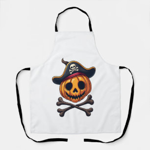 Kürbis Pirat � Halloween Schädel Shirt Schürze