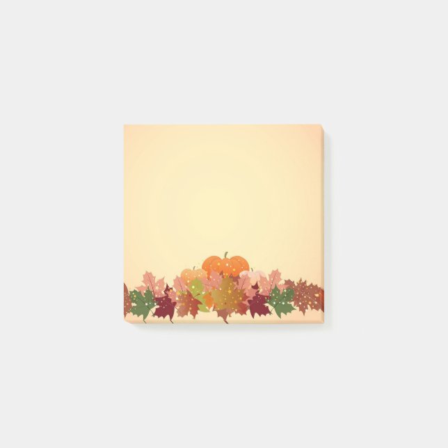 Kürbis Post-it Klebezettel (Vorderseite)