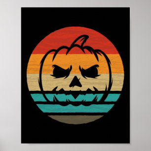 Kürbis Retro-Stil Vintage Poster