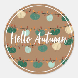 Kürbis Runder Aufkleber